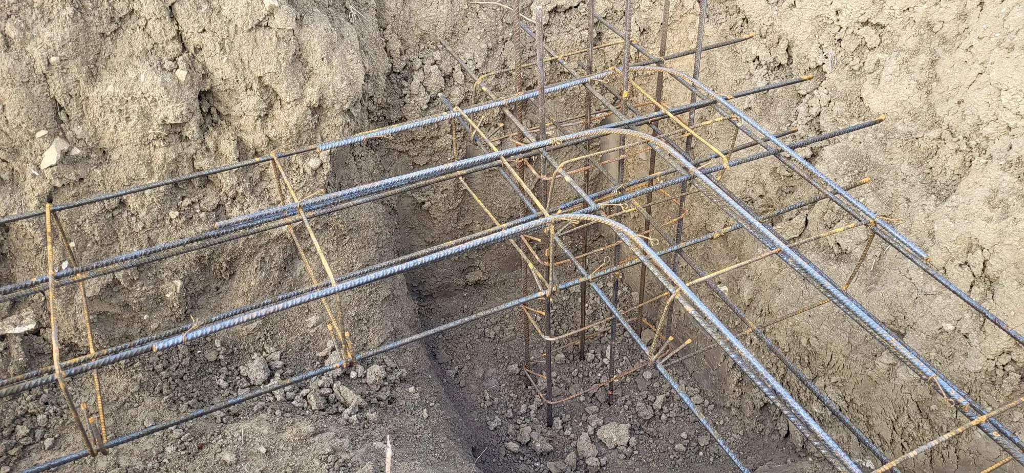 Fondations villa moderne, photographie 3 du chantier