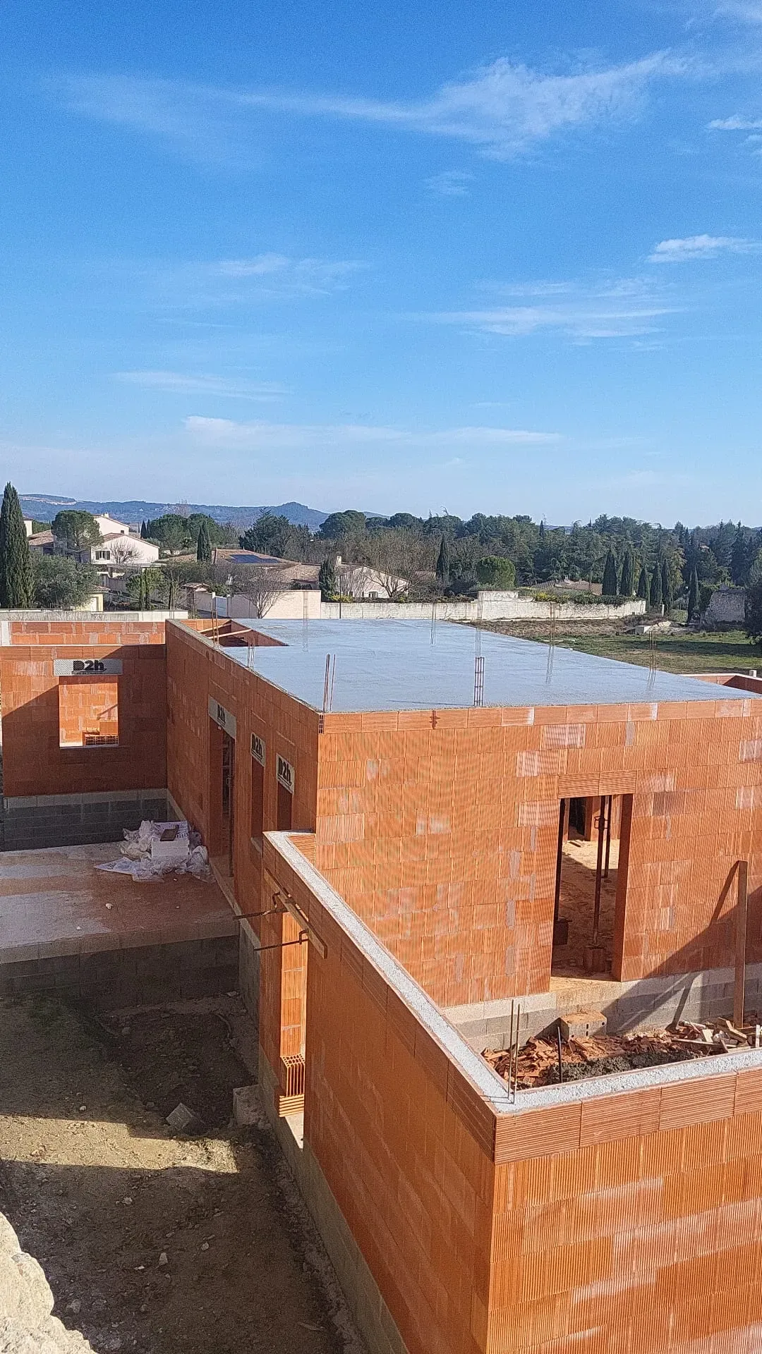 Villa contemporaine dalle béton, photographie 4 du chantier